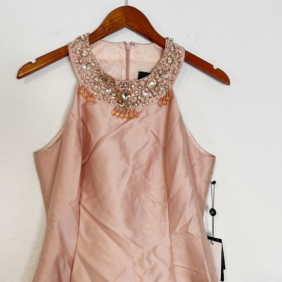 ADRIANNA PAPELL Hi-Lo Sleeveless Dress - Picture 3 of 10